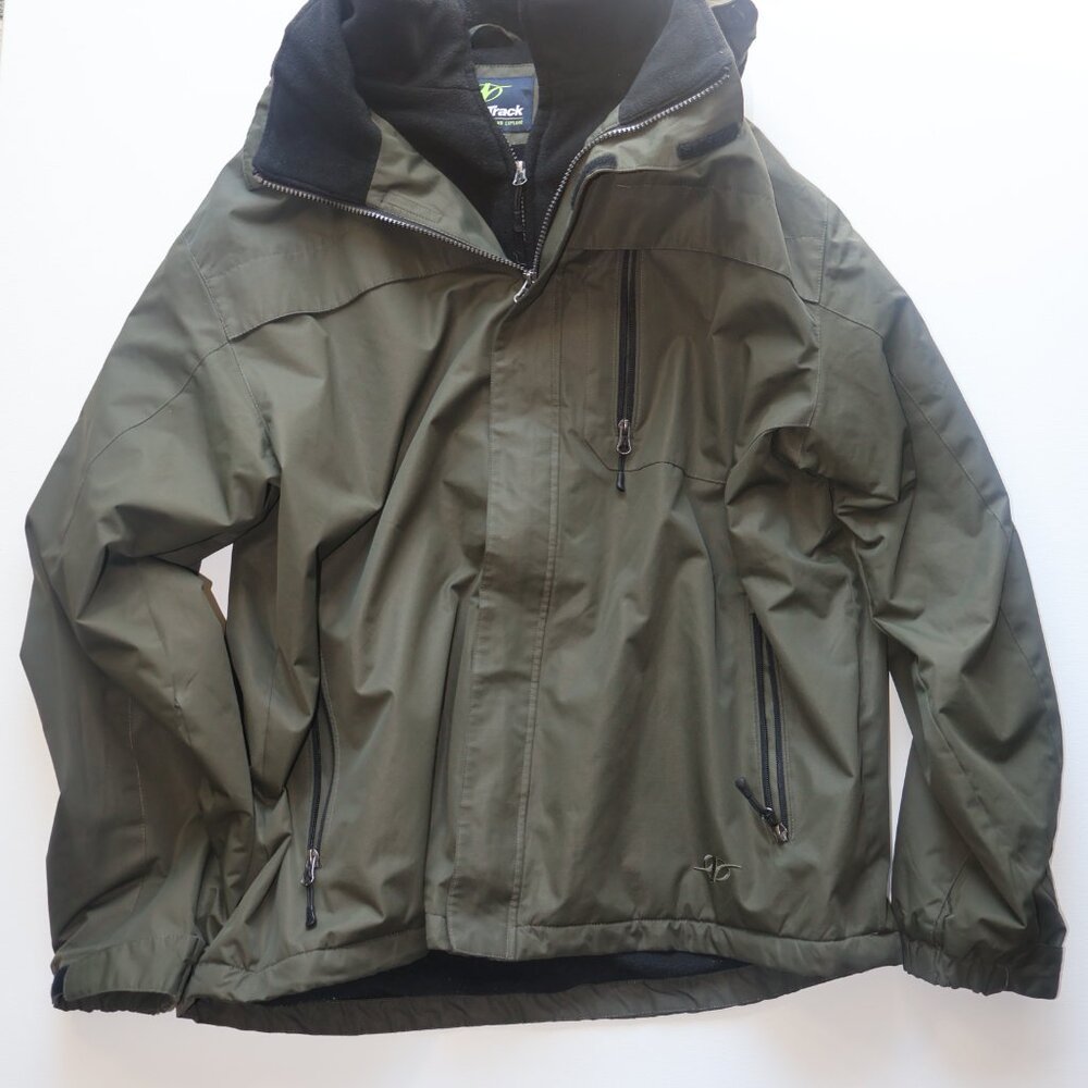 NordicTrack Men’s Green Hooded Waterproof Winter Jacket Size XL